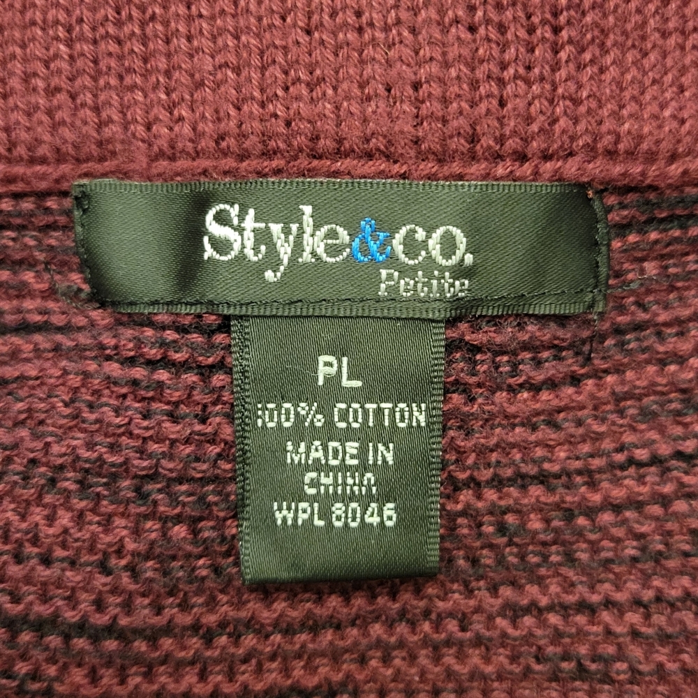 Knit Mini Burgundy Skirt Size PL - Picture 5 of 10